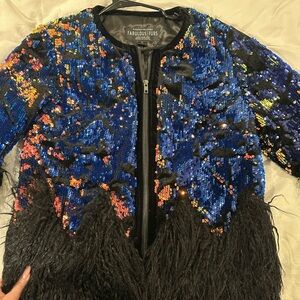 Fabulous Furs Women's Multicolor Sequin Jacket
